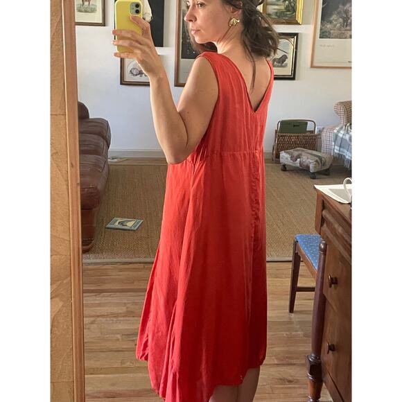 Y2K Silk Sheath Dress Handkerchief Hem Size Large - Picture 2 of 8